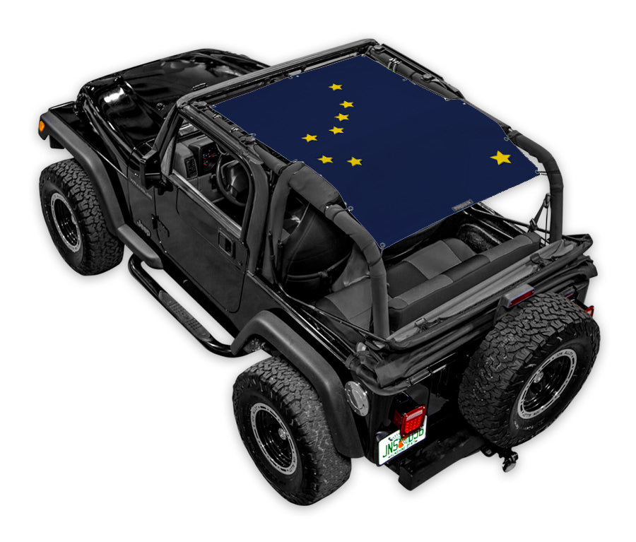 Jeep Wrangler TJ Sun Shade Stock Printed Shade Top (1997–2006)