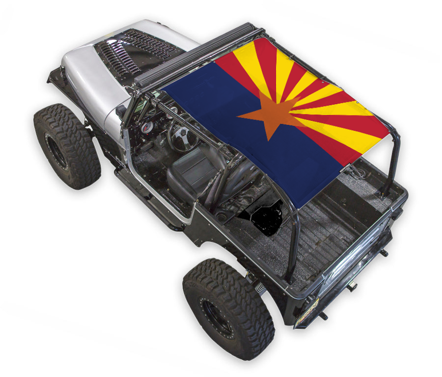Jeep Wrangler YJ Sun Shade Stock Printed Shade Top (1987–1996)