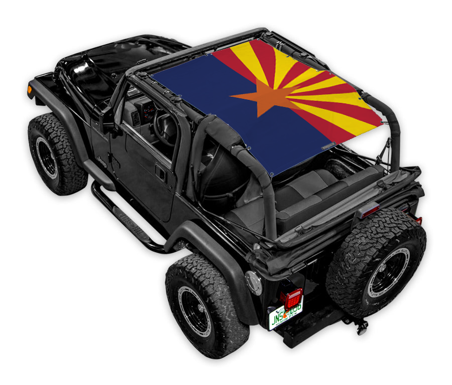Jeep Wrangler TJ Sun Shade Stock Printed Shade Top (1997–2006)