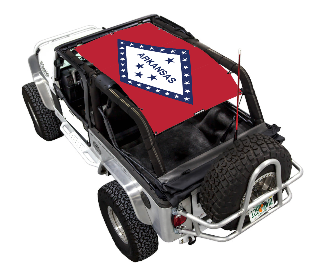 Jeep Wrangler LJ Sun Shade Stock Printed Shade Top (2004–2006)