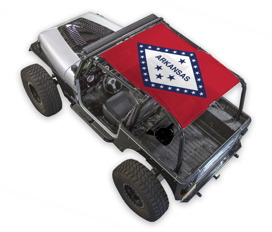 Jeep Wrangler YJ Sun Shade Stock Printed Shade Top (1987–1996)