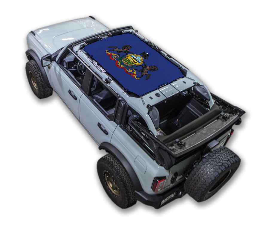 Ford Bronco Sun Shade Stock Printed Shade Top (2021–2026)