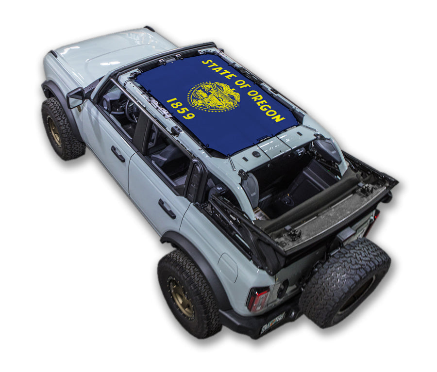 Ford Bronco Sun Shade Stock Printed Shade Top (2021–2026)