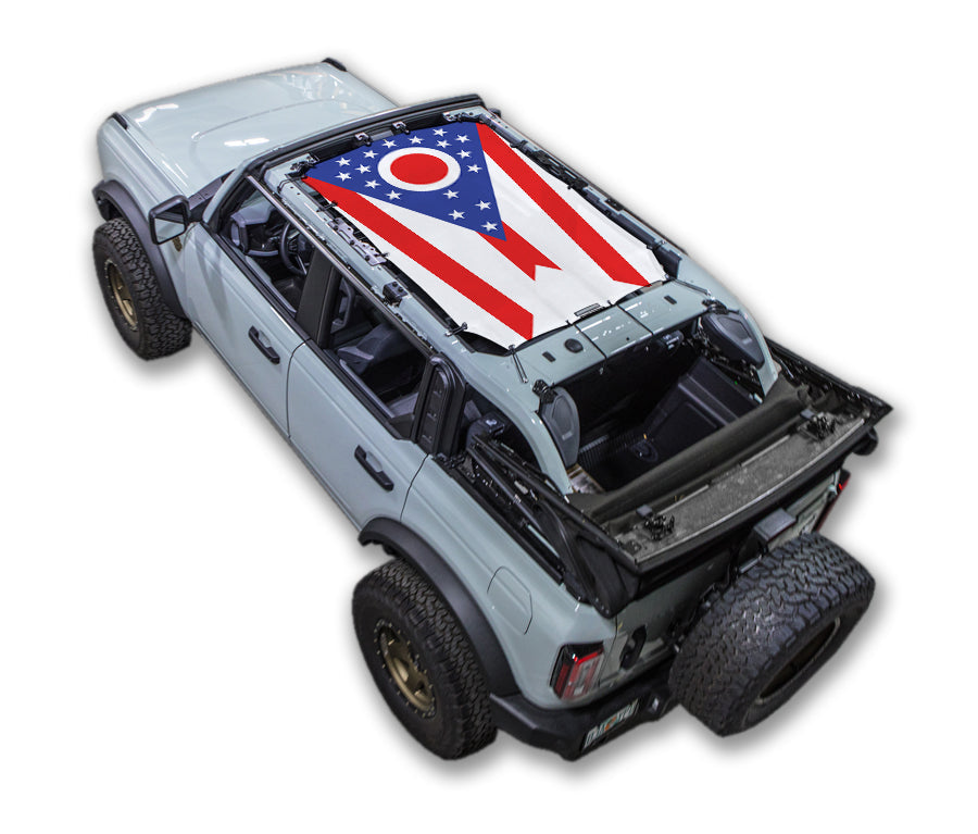 Ford Bronco Sun Shade Stock Printed Shade Top (2021–2026)