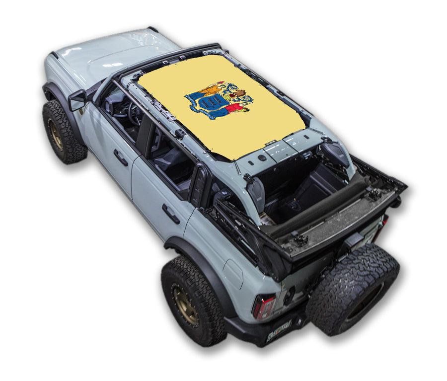 Ford Bronco Sun Shade Stock Printed Shade Top (2021–2026)