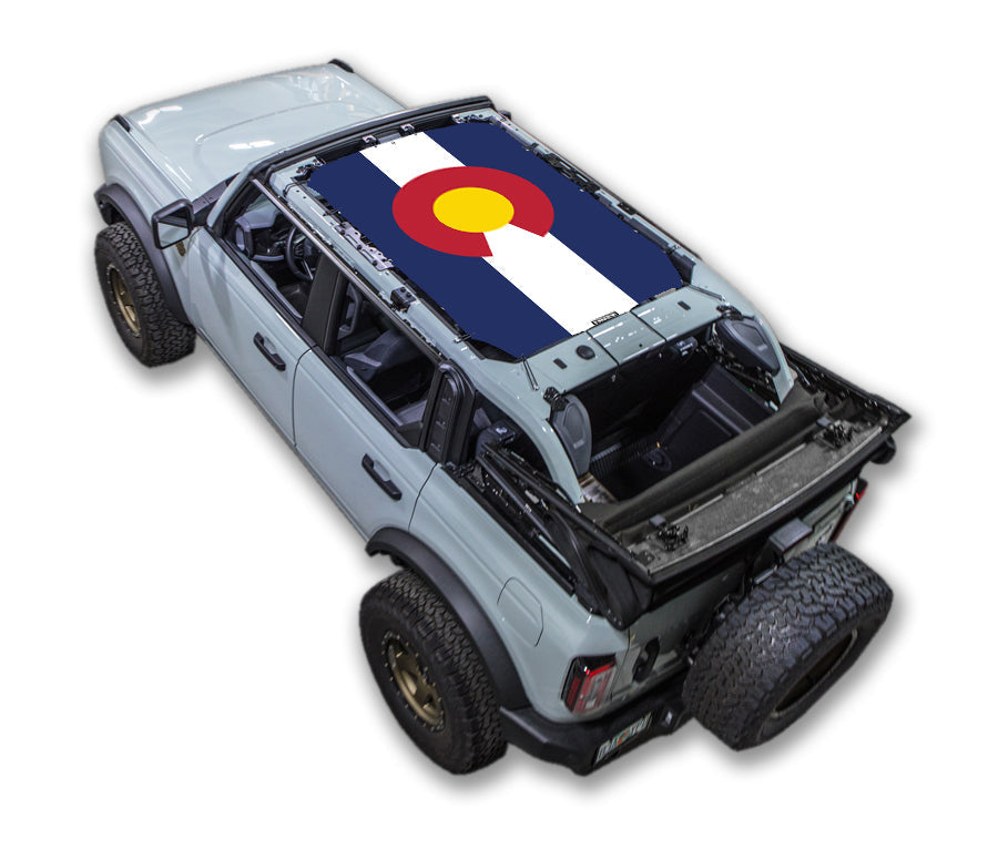 Ford Bronco Sun Shade Stock Printed Shade Top (2021–2026)