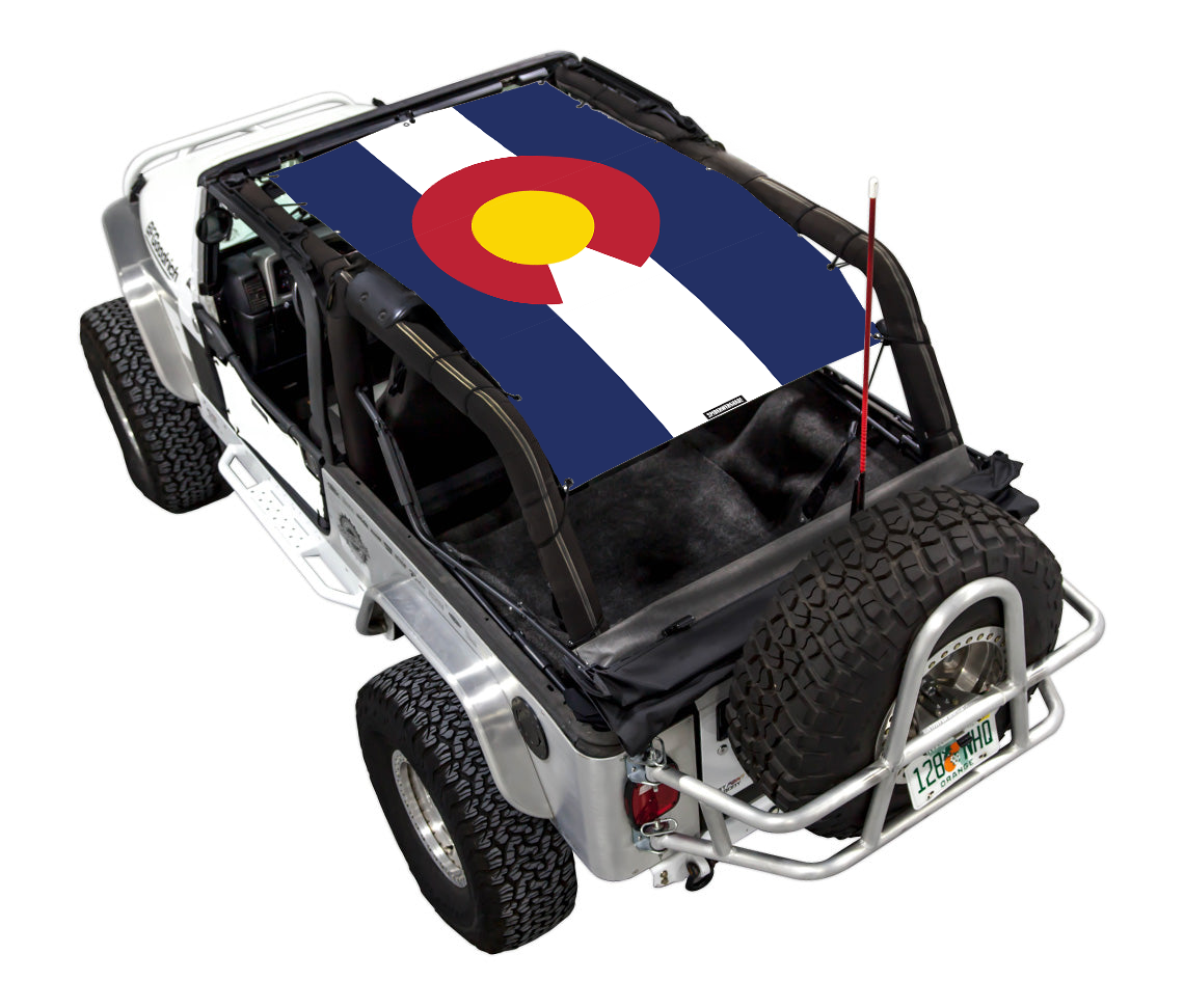 Jeep Wrangler LJ Sun Shade Stock Printed Shade Top (2004–2006)