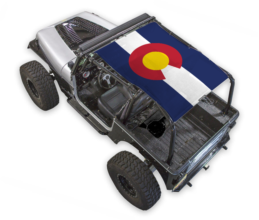 Jeep Wrangler YJ Sun Shade Stock Printed Shade Top (1987–1996)