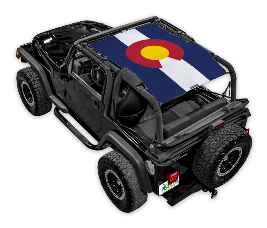 Jeep Wrangler TJ Sun Shade Stock Printed Shade Top (1997–2006)
