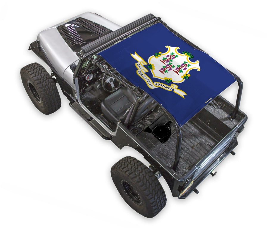 Jeep Wrangler YJ Sun Shade Stock Printed Shade Top (1987–1996)
