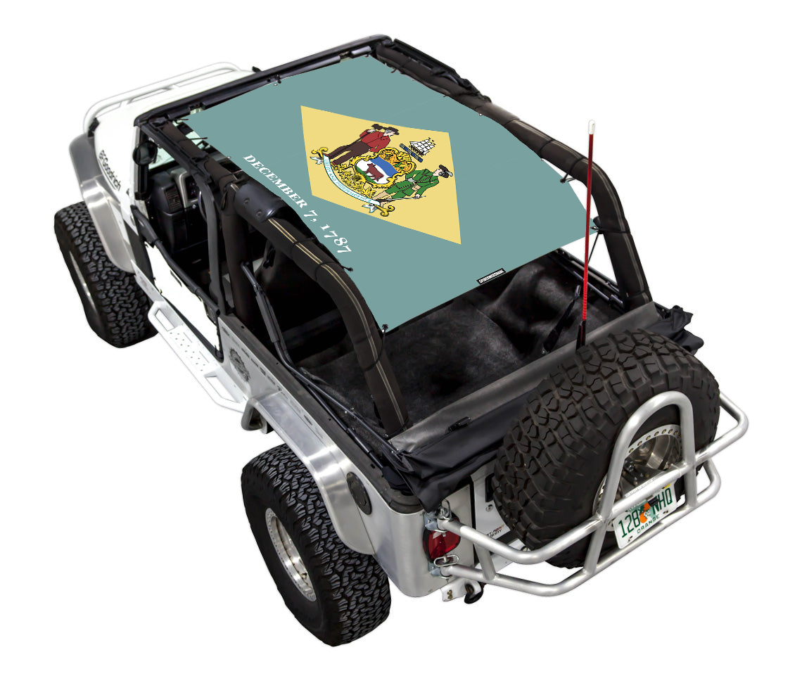 Jeep Wrangler LJ Sun Shade Stock Printed Shade Top (2004–2006)