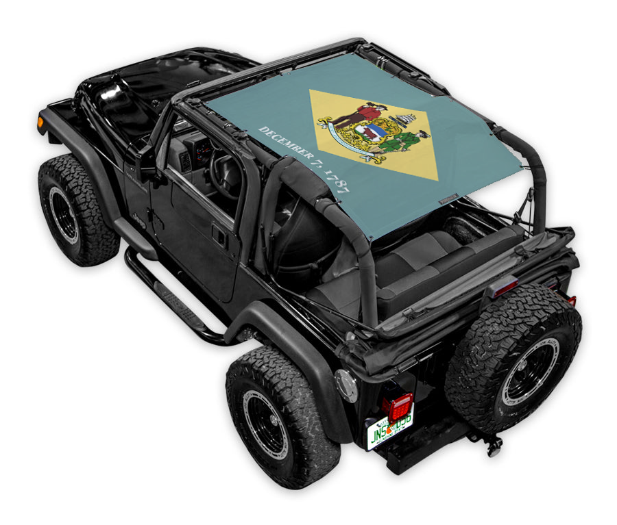 Jeep Wrangler TJ Sun Shade Stock Printed Shade Top (1997–2006)