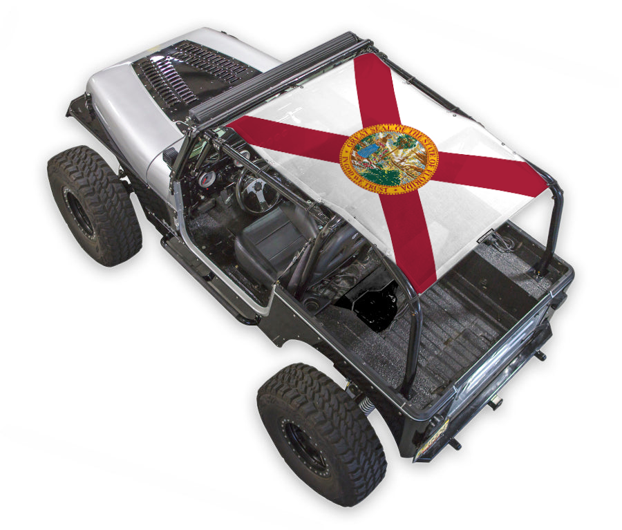 Jeep Wrangler YJ Sun Shade Stock Printed Shade Top (1987–1996)