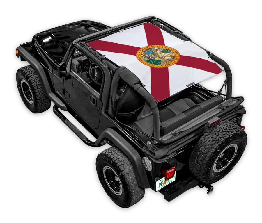 Jeep Wrangler TJ Sun Shade Stock Printed Shade Top (1997–2006)
