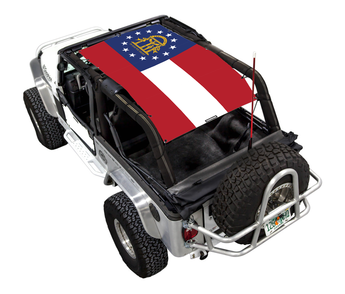 Jeep Wrangler LJ Sun Shade Stock Printed Shade Top (2004–2006)
