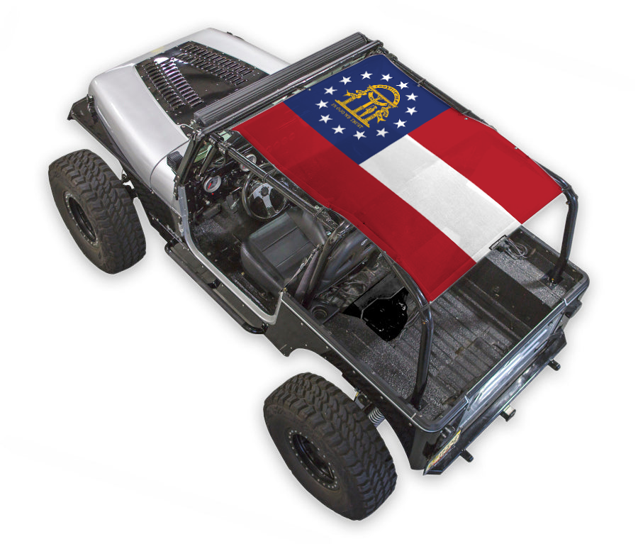 Jeep Wrangler YJ Sun Shade Stock Printed Shade Top (1987–1996)