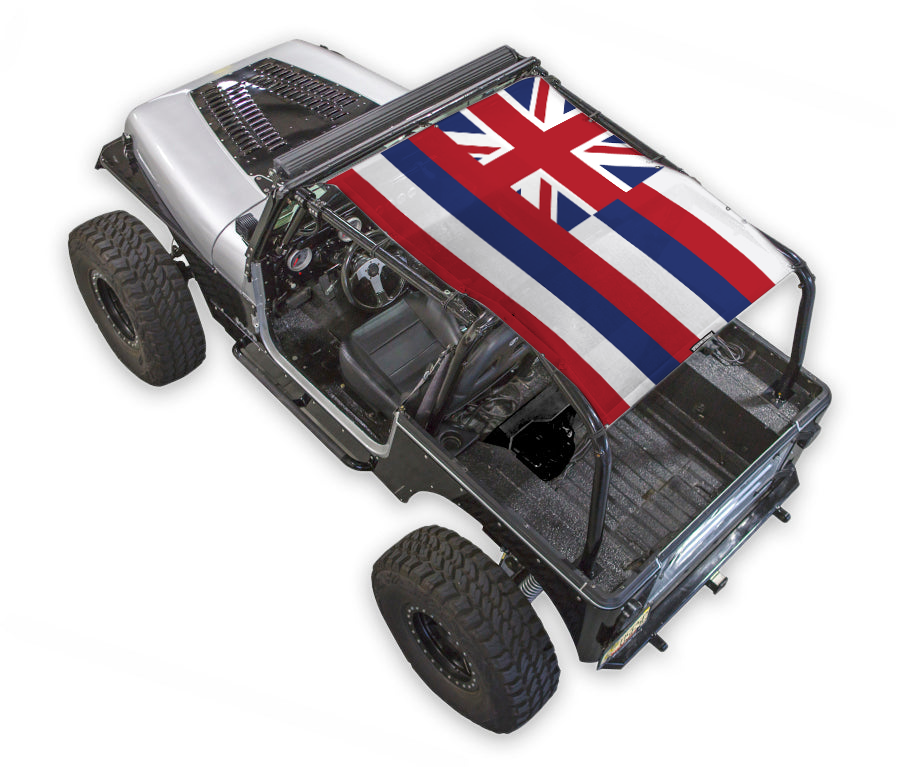 Jeep Wrangler YJ Sun Shade Stock Printed Shade Top (1987–1996)
