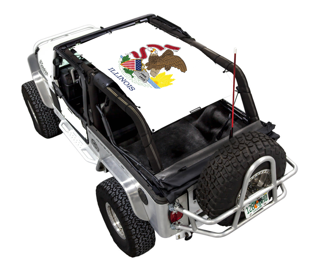 Jeep Wrangler LJ Sun Shade Stock Printed Shade Top (2004–2006)