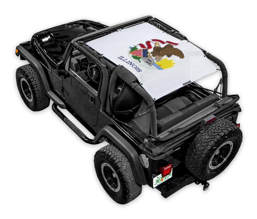 Jeep Wrangler TJ Sun Shade Stock Printed Shade Top (1997–2006)