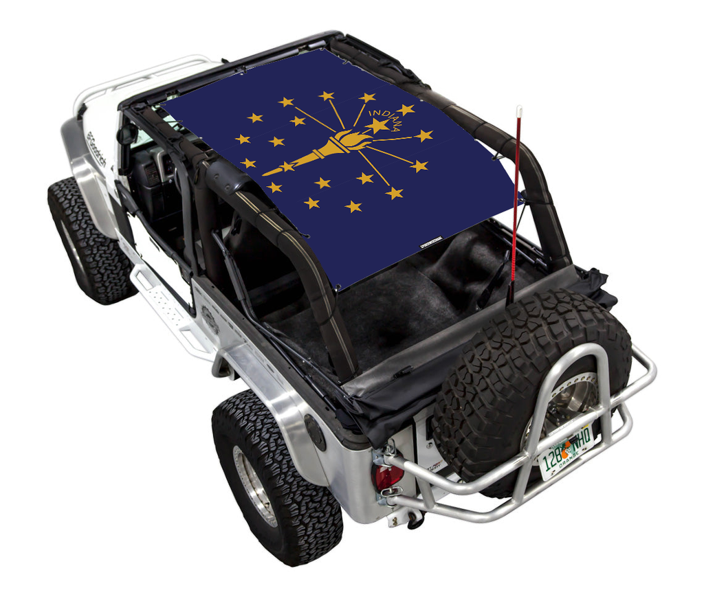 Jeep Wrangler LJ Sun Shade Stock Printed Shade Top (2004–2006)