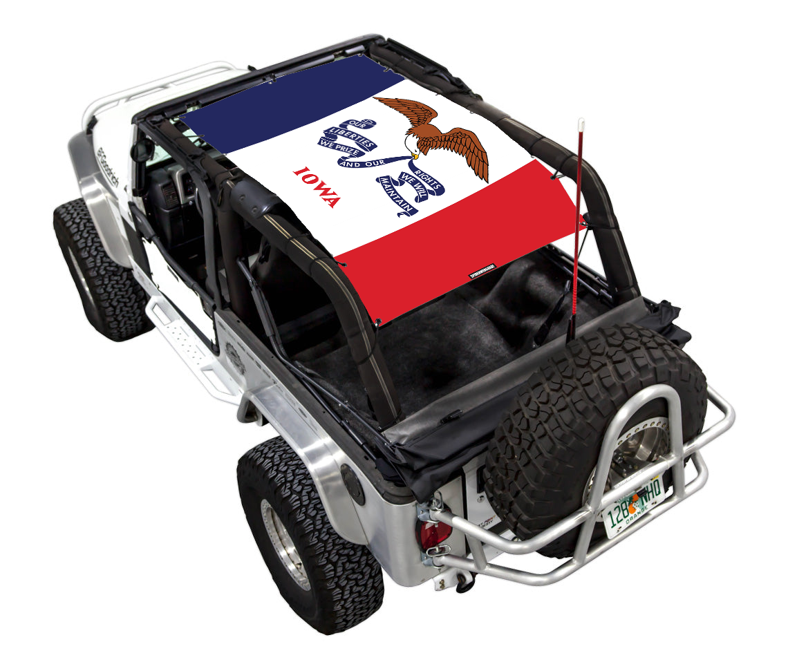 Jeep Wrangler LJ Sun Shade Stock Printed Shade Top (2004–2006)