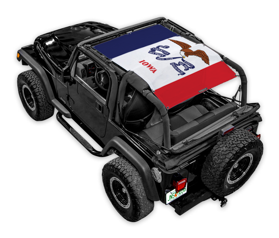 Jeep Wrangler TJ Sun Shade Stock Printed Shade Top (1997–2006)