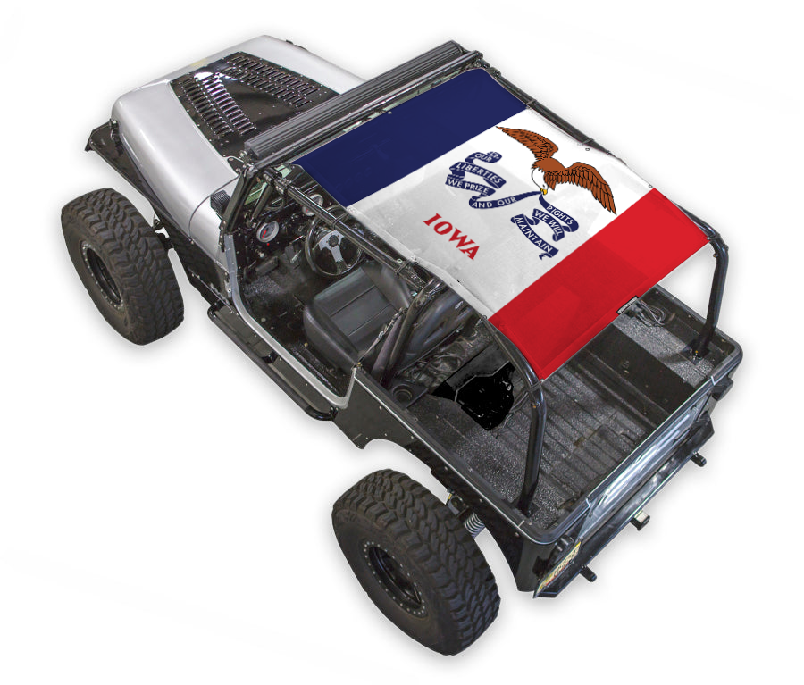 Jeep Wrangler YJ Sun Shade Stock Printed Shade Top (1987–1996)
