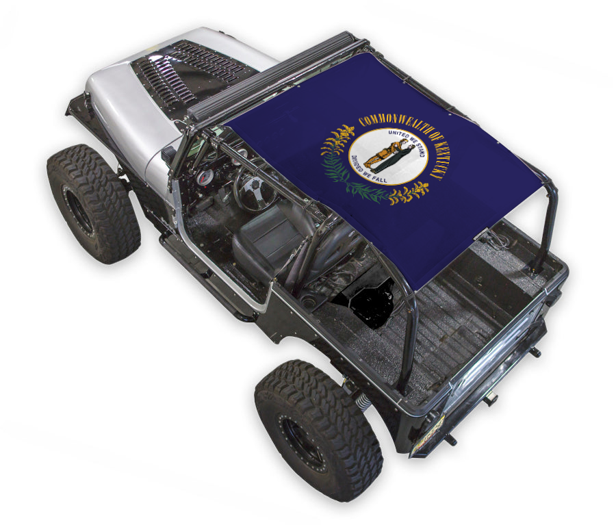 Jeep Wrangler YJ Sun Shade Stock Printed Shade Top (1987–1996)