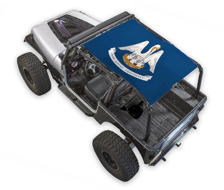 Jeep Wrangler YJ Sun Shade Stock Printed Shade Top (1987–1996)
