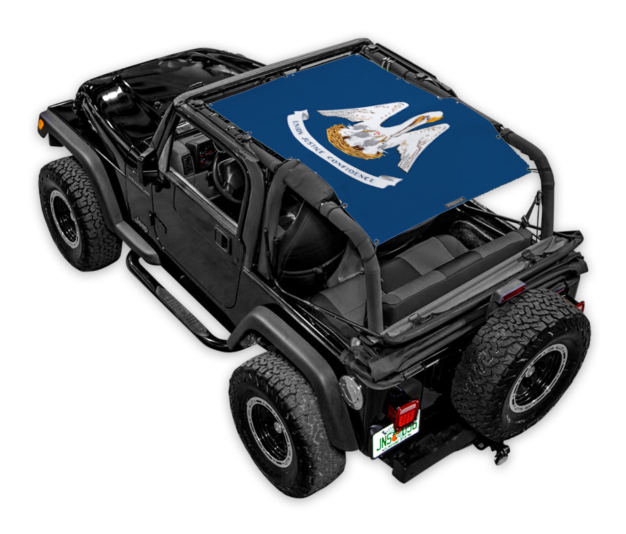 Jeep Wrangler TJ Sun Shade Stock Printed Shade Top (1997–2006)