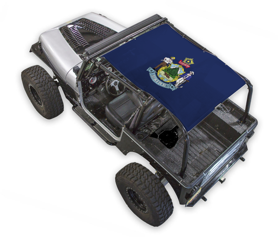 Jeep Wrangler YJ Sun Shade Stock Printed Shade Top (1987–1996)