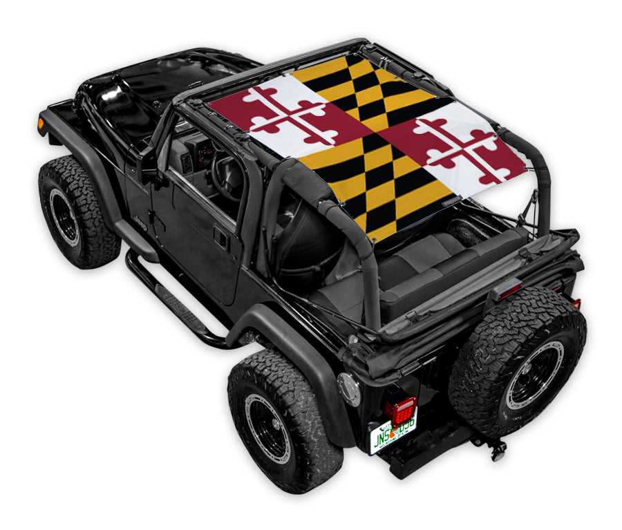Jeep Wrangler TJ Sun Shade Stock Printed Shade Top (1997–2006)