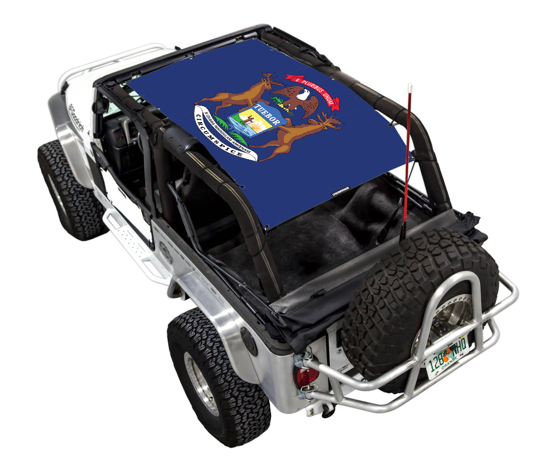 Jeep Wrangler LJ Sun Shade Stock Printed Shade Top (2004–2006)