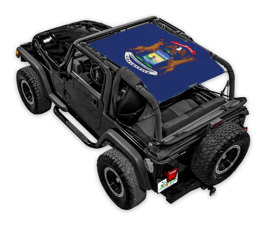 Jeep Wrangler TJ Sun Shade Stock Printed Shade Top (1997–2006)