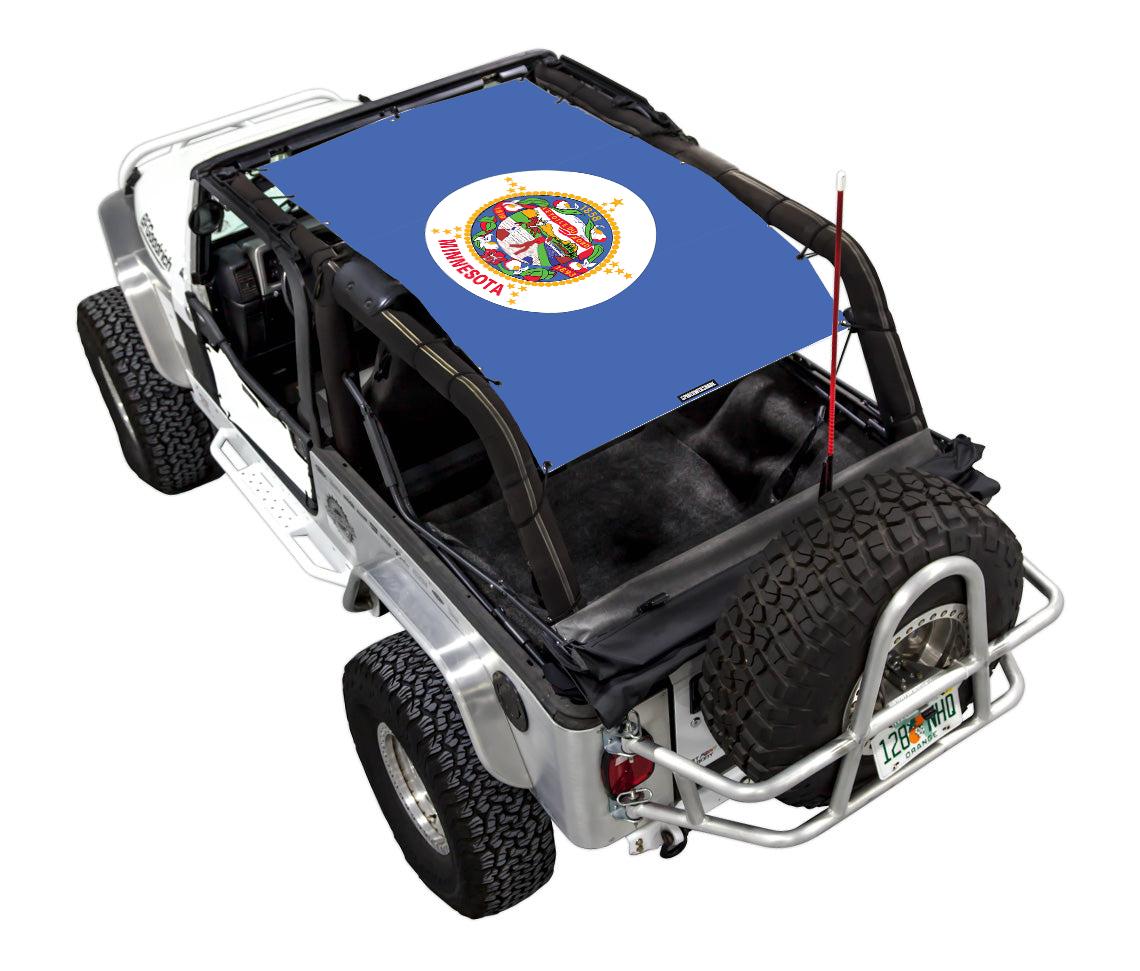 Jeep Wrangler LJ Sun Shade Stock Printed Shade Top (2004–2006)