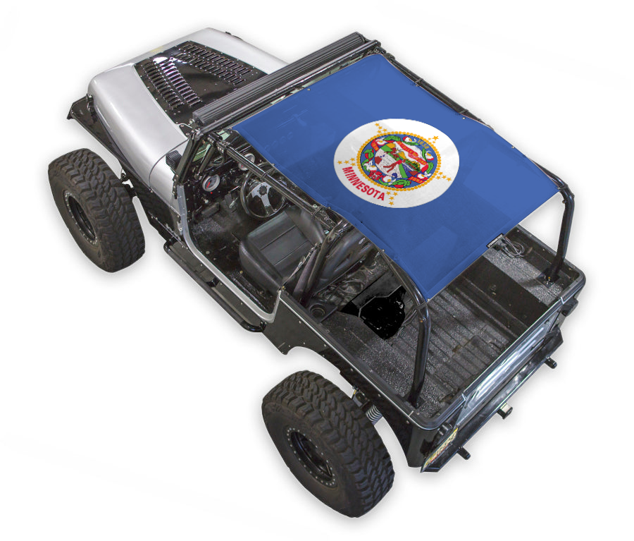 Jeep Wrangler YJ Sun Shade Stock Printed Shade Top (1987–1996)