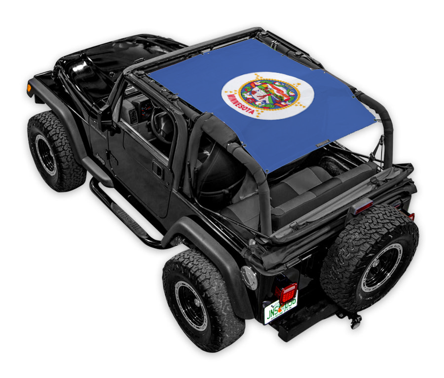 Jeep Wrangler TJ Sun Shade Stock Printed Shade Top (1997–2006)