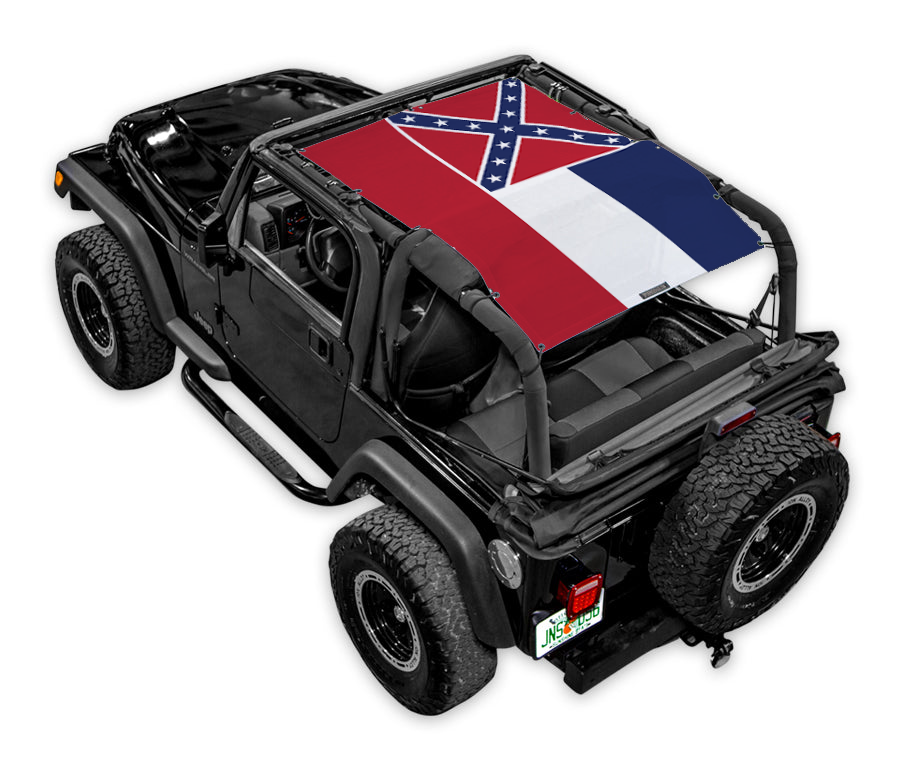 Jeep Wrangler TJ Sun Shade Stock Printed Shade Top (1997–2006)