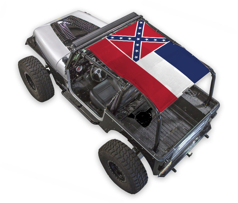 Jeep Wrangler YJ Sun Shade Stock Printed Shade Top (1987–1996)