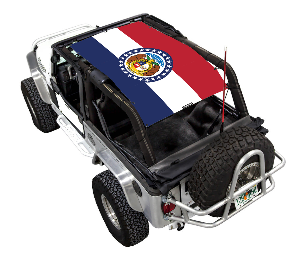 Jeep Wrangler LJ Sun Shade Stock Printed Shade Top (2004–2006)