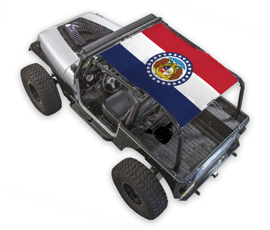 Jeep Wrangler YJ Sun Shade Stock Printed Shade Top (1987–1996)