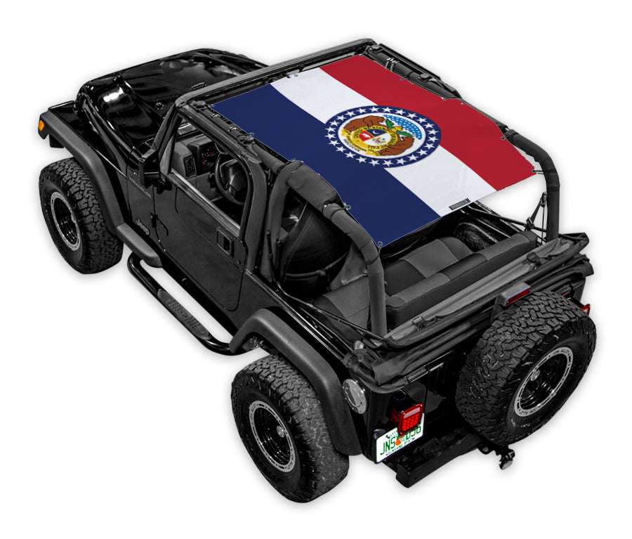Jeep Wrangler TJ Sun Shade Stock Printed Shade Top (1997–2006)