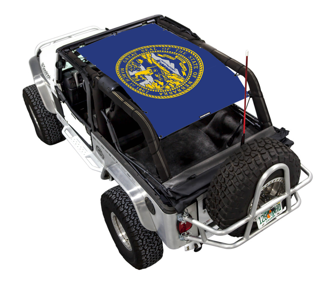 Jeep Wrangler LJ Sun Shade Stock Printed Shade Top (2004–2006)