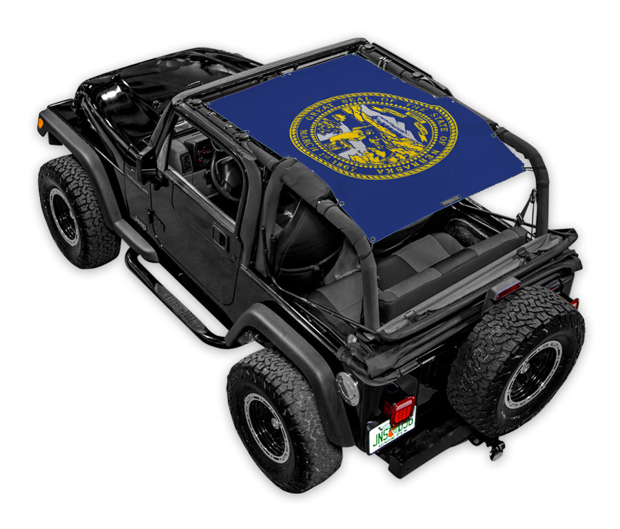 Jeep Wrangler TJ Sun Shade Stock Printed Shade Top (1997–2006)