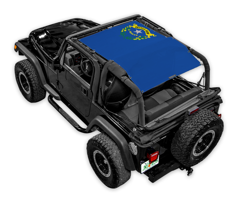 Jeep Wrangler TJ Sun Shade Stock Printed Shade Top (1997–2006)