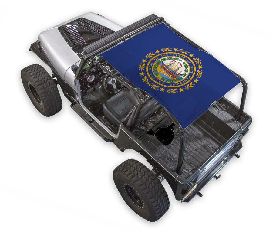 Jeep Wrangler YJ Sun Shade Stock Printed Shade Top (1987–1996)