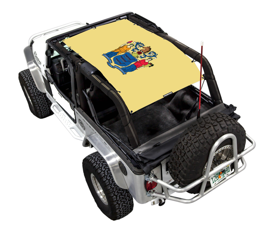 Jeep Wrangler LJ Sun Shade Stock Printed Shade Top (2004–2006)
