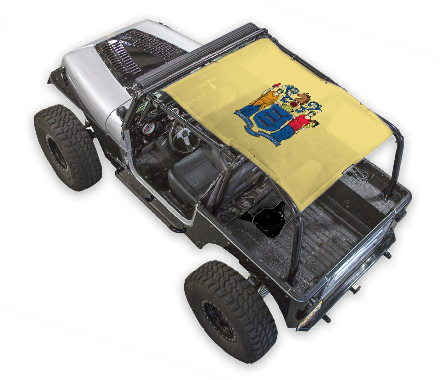 Jeep Wrangler YJ Sun Shade Stock Printed Shade Top (1987–1996)