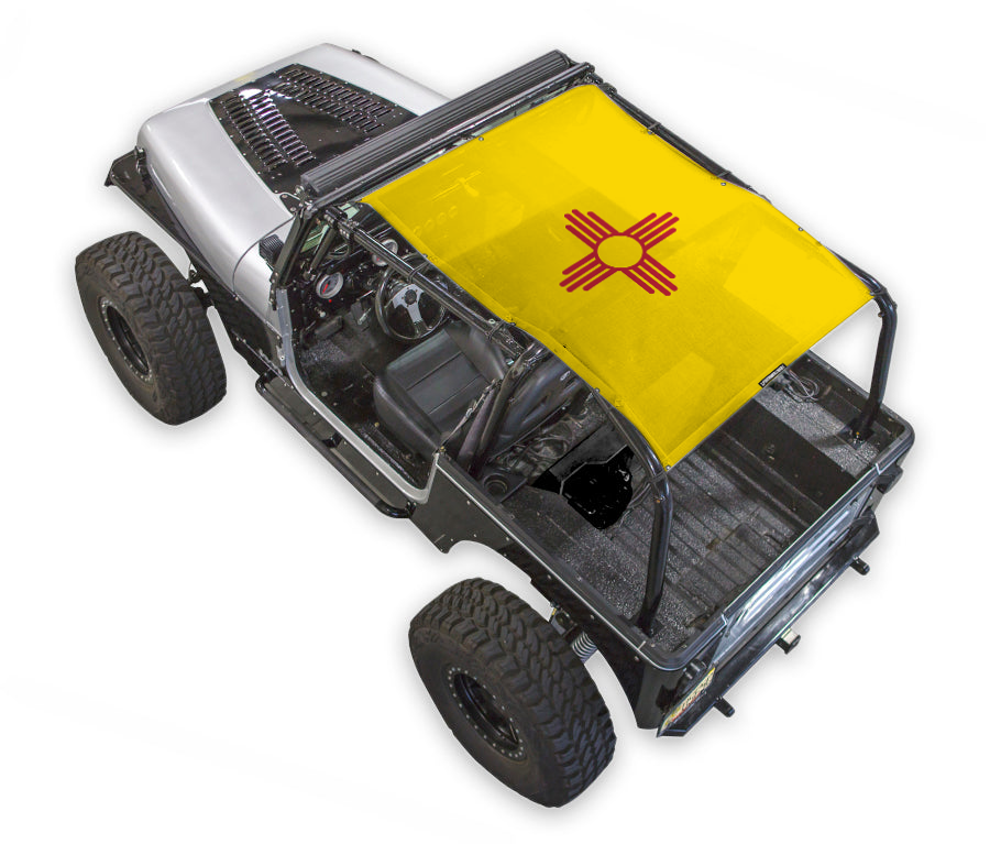 Jeep Wrangler YJ Sun Shade Stock Printed Shade Top (1987–1996)