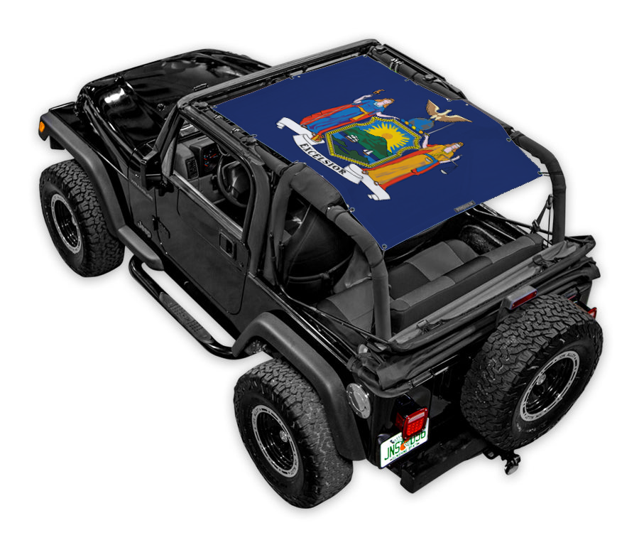 Jeep Wrangler TJ Sun Shade Stock Printed Shade Top (1997–2006)